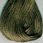 Valdani Hand Overdyed Thread Rich Olive Green MAIN