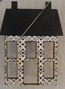 Whimsical Edge Designs Needle Minder - Vintage Saltbox House THUMBNAIL