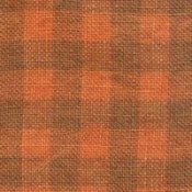 Weeks Dye Works 28ct Gingham Linen 2228 Pumpkin/Natural MAIN