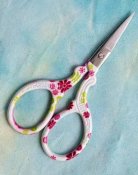 Embroidery Scissors - White & Pink 3.6" THUMBNAIL