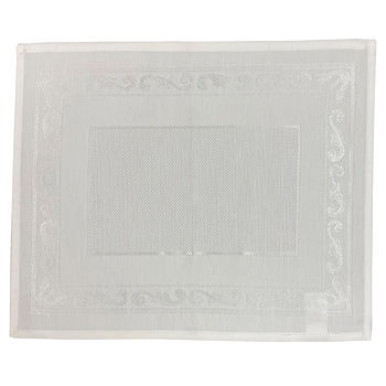 Jacquard Lyon Placemat - White MAIN