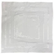 Jacquard Lyon Table Topper - White THUMBNAIL