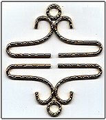 Bellpull - Hammered Brass - 10cm (4") THUMBNAIL