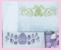 Easter Silhouette Towels