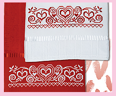 Valentine Heart Towels