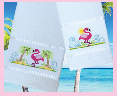 Flamingo Towels