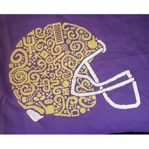 White Willow Stitching - Tribal Football Helmet MAIN