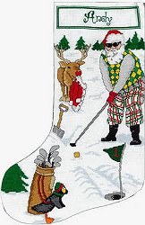 X's & Oh's - Golfing Santa MAIN