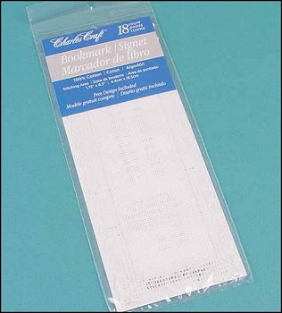 Charles Craft Bookmark 18ct White w/ Lace Trim MAIN
