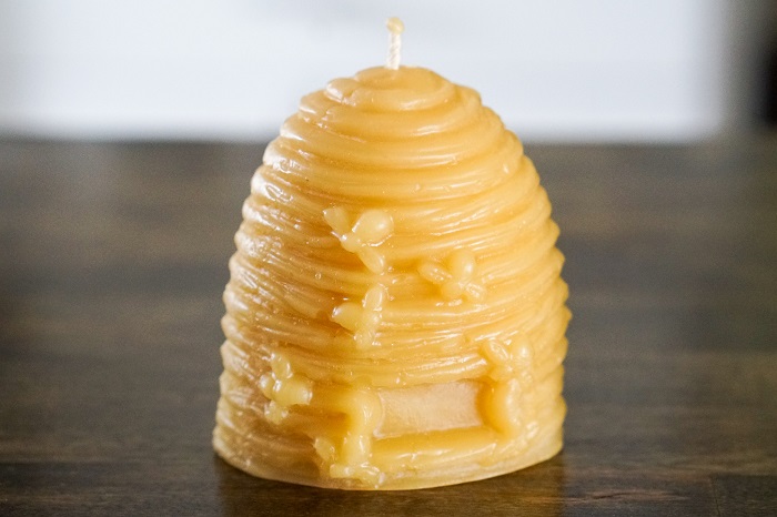 Large Bee Skep Candle MAIN