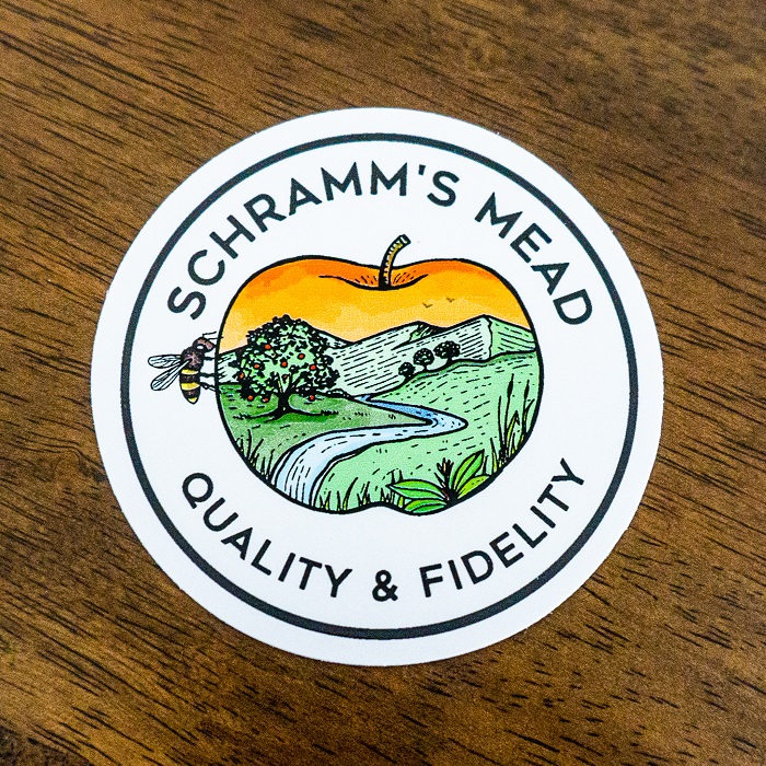 Schramm's Apple Sticker MAIN