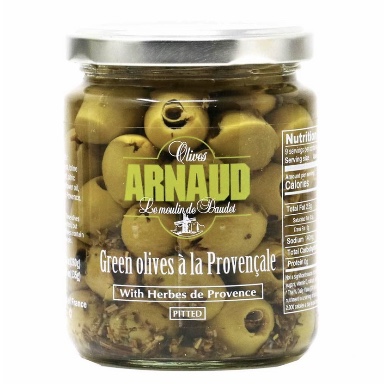 Arnaud Green Olives with Herbs de Provence THUMBNAIL