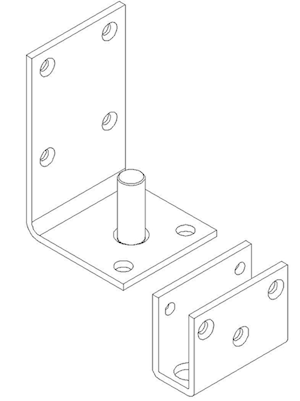 Lower Hinge Assembly Kit WF LARGE