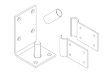 Lower Hinge Assembly Kit AL THUMBNAIL