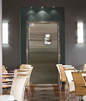 Stainless Steel Wood Core Kitchen Door LARGE