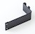 CURVED SHELF BRACKET MULLION, REV A - BLACK SWATCH