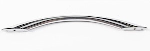 ELLIPTICAL DOOR HANDLE; NARROW FOOT-BRIGHT POLISH LARGE