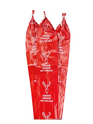 Red Fibrous Venison Casings LARGE