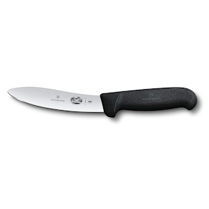 Victorinox 5 Inch Lamb Skinning Blade Skinning Knife Black Fibrox Handle (5.7903.12) LARGE