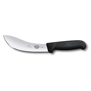 Victorinox 6 Inch Beef Skinning Blade Skinning Knife Black Fibrox Handle (5.7803.15) LARGE