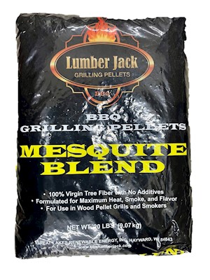 Lumber Jack BBQ Wood Pellets Mesquite Blend 20 Pound Bag THUMBNAIL