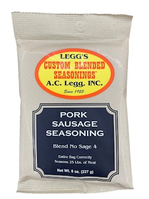 AC Leggs Old Plantation No Sage Pork Sausage Seasoning NS4 LARGE