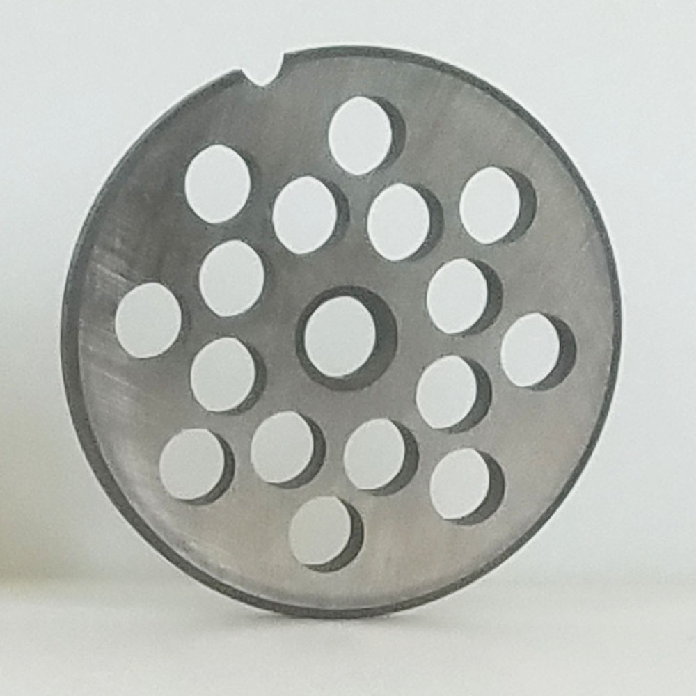 Meat Grinder Plate Triumph #12 Enterprise REVERSIBLE D2 Steel 3/8" Holes THUMBNAIL