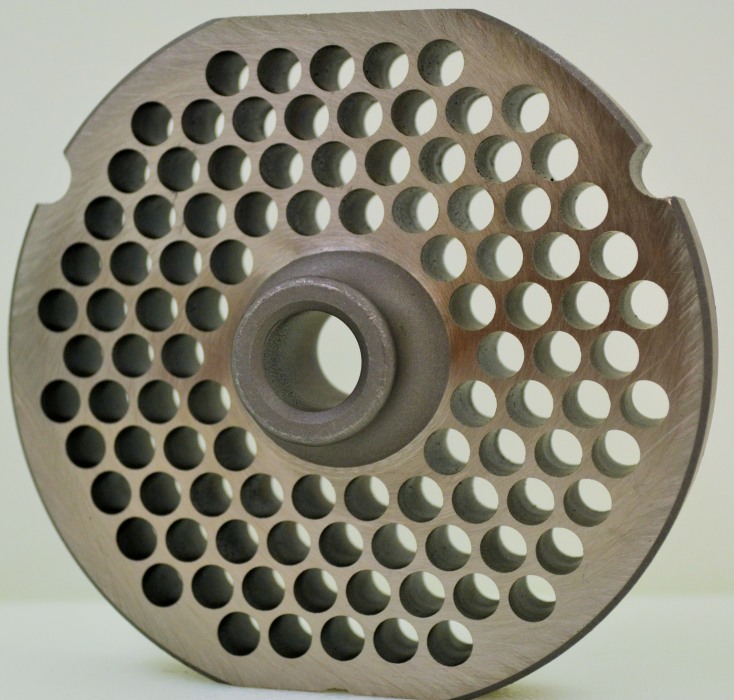 Meat Grinder Plate Triumph #32 Universal REVERSIBLE D2 Steel 1/4" Holes LARGE