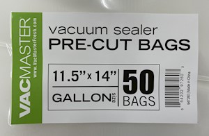 VacMaster External Vacuum Bags 11.5" X 14" Gallon Size THUMBNAIL