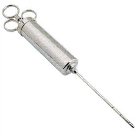 Weston 4 Ounce Capacity Marinade Injector, Nickle Plated Brass THUMBNAIL