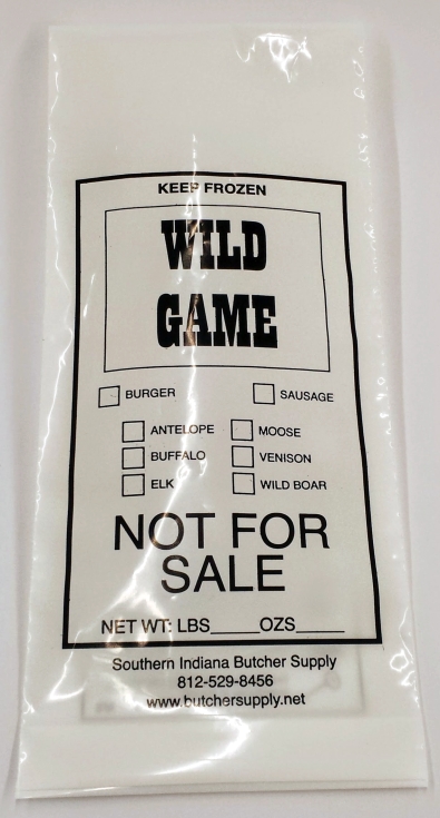1-Lb capacity for all wild game meat Burger Sausage Freezer Bags 100 ct