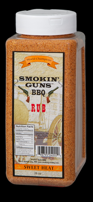 Smokin Guns BBQ Sweet Heat Rub 26 Ounce Jug THUMBNAIL