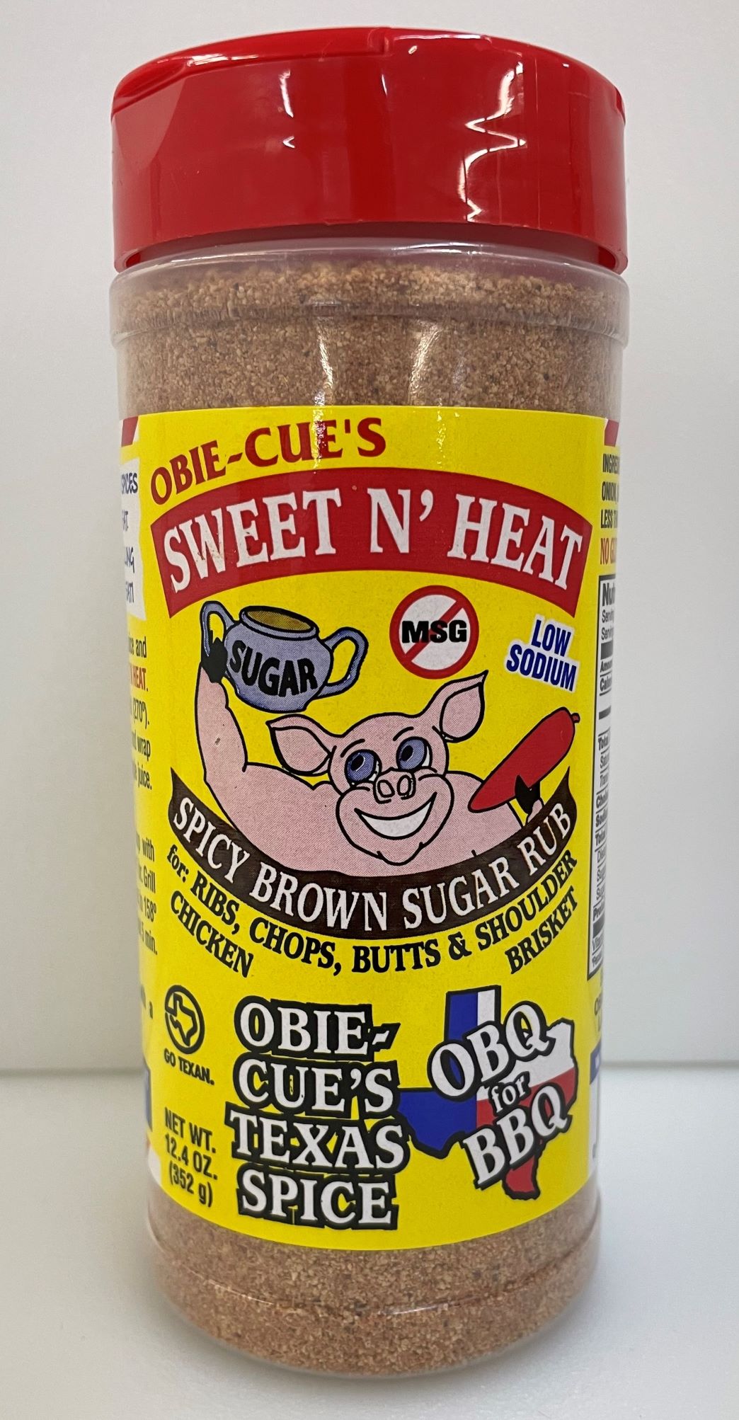 Obie-Cue's Sweet N' Heat Rub 12.4 OZ THUMBNAIL