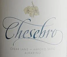 Wine Label: Chesebro 2021 Albarino, Arroyo Seco California THUMBNAIL