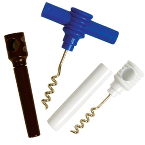 Plastic, collapsable corkscrew for emergencies, picnics and other contingencies THUMBNAIL