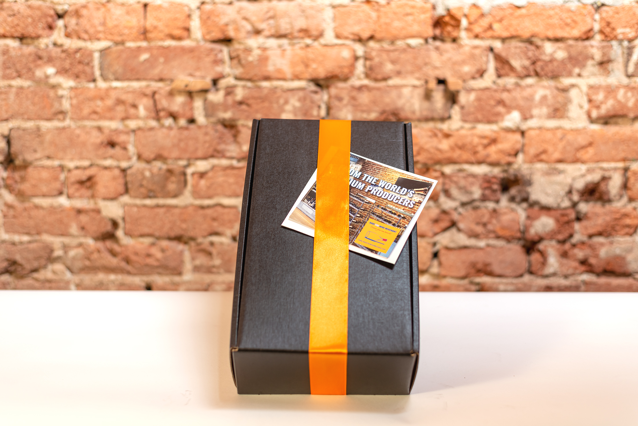 Image of our black gift boxes for wine and related items. Two sizes - either 2 or 3 compartments. LARGE