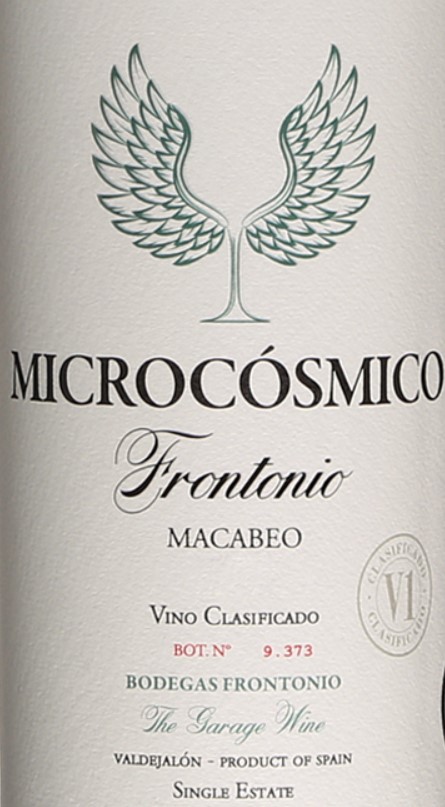 Wine Label - Frontonio Microcosmica Macabeo (Organic) THUMBNAIL