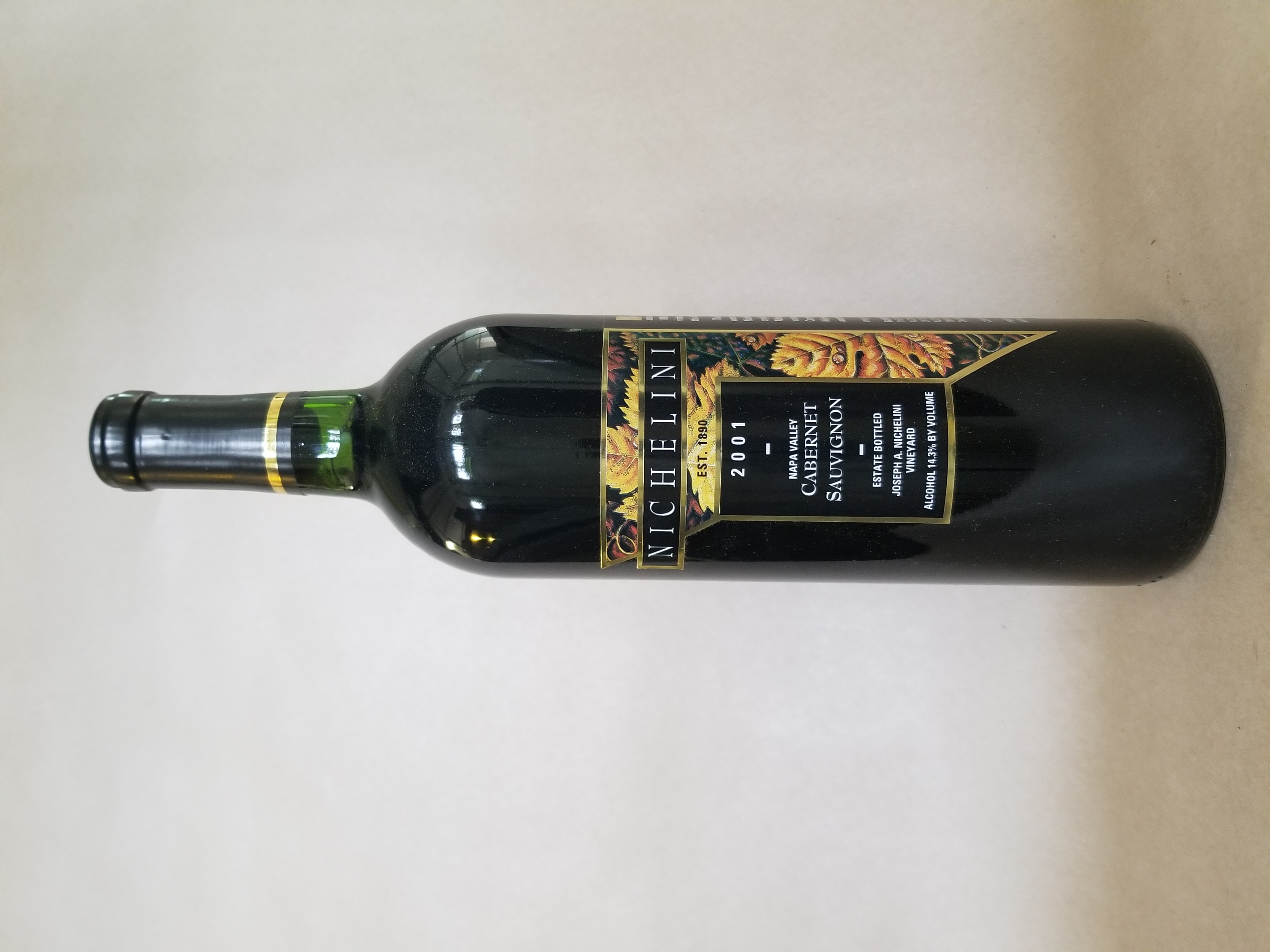 Rare Wine: Nichelini Family Winery Cabernet Sauvignon Napa Valley USA 2001 THUMBNAIL