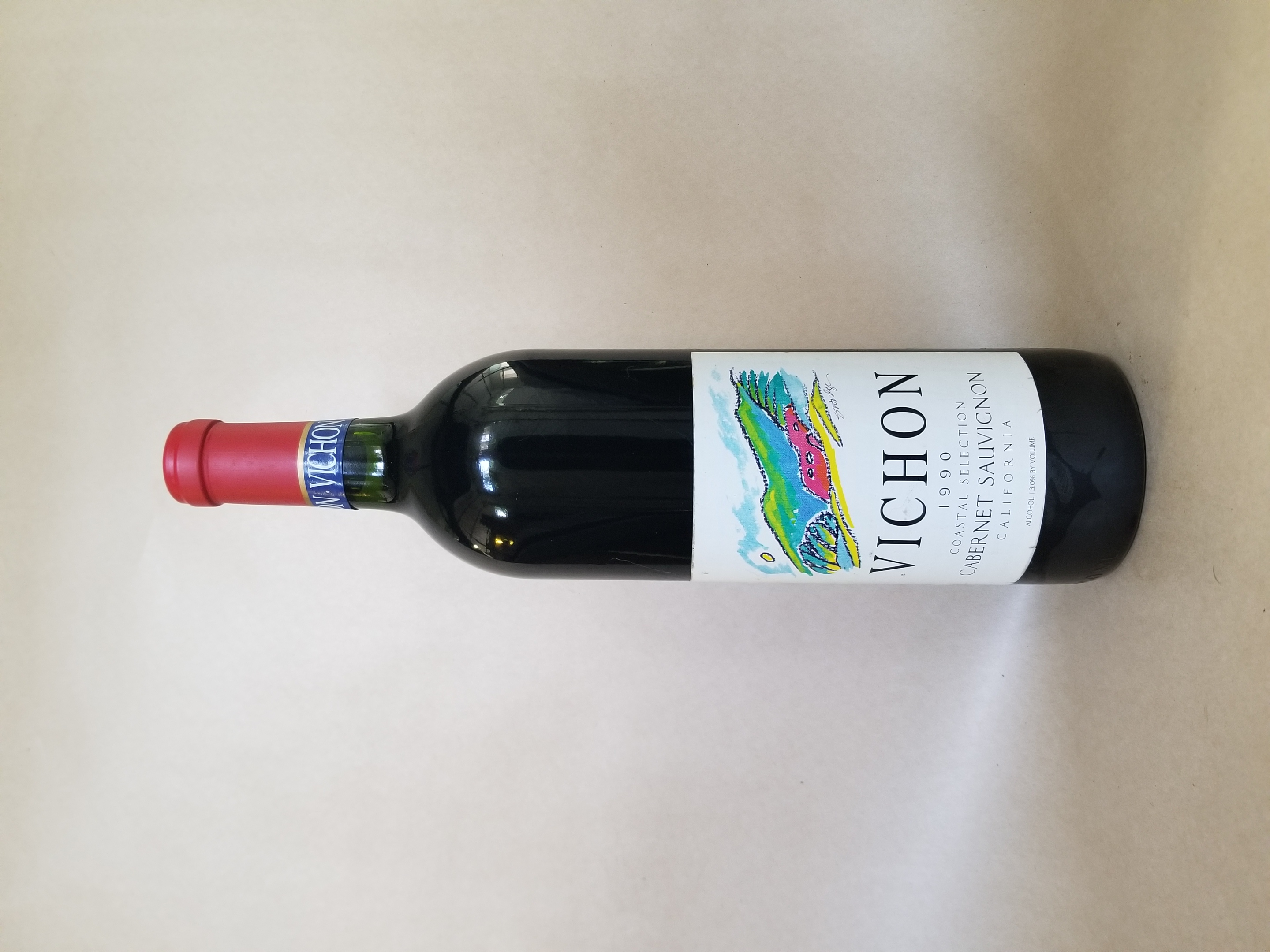 Rare Wine: Vichon Cabernet Sauvignon Coastal Selection USA 1990 THUMBNAIL