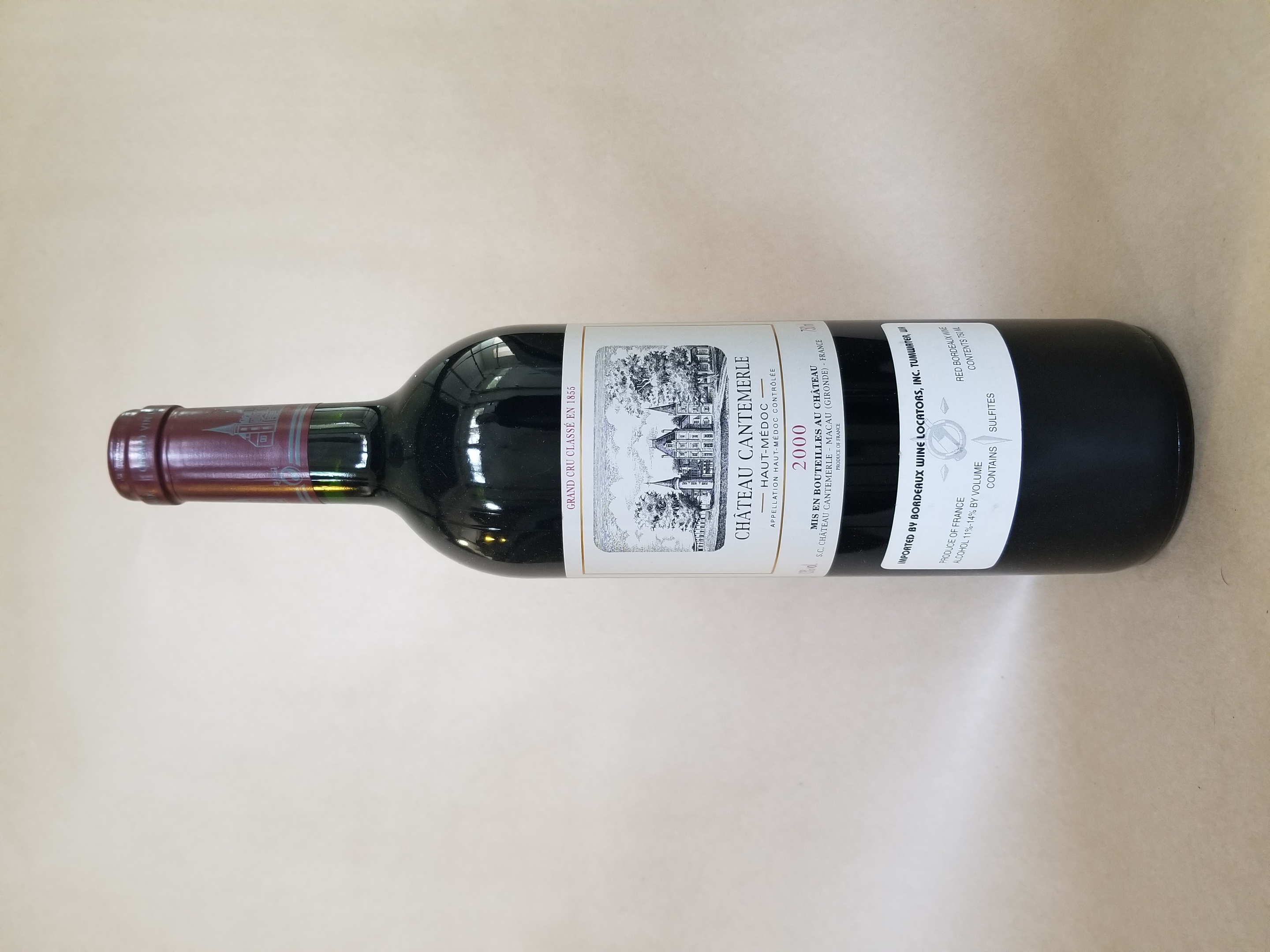Rare Wine: Chateau Cantemerle, Haut-Medoc, France 2000 LARGE