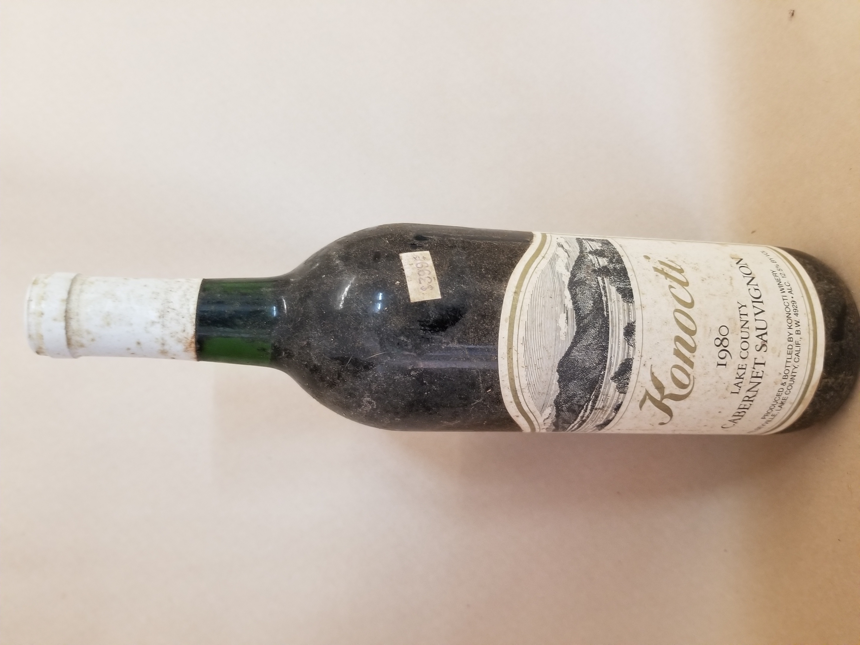 Rare Wine: Mount Konocti Cabernet Sauvignon, Lake County, USA 1980 LARGE