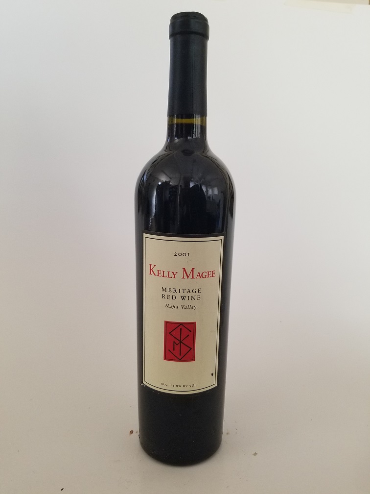 Rare Wine Bottle: 2001 Kelly Magee Meritage, Napa Valley, USA THUMBNAIL