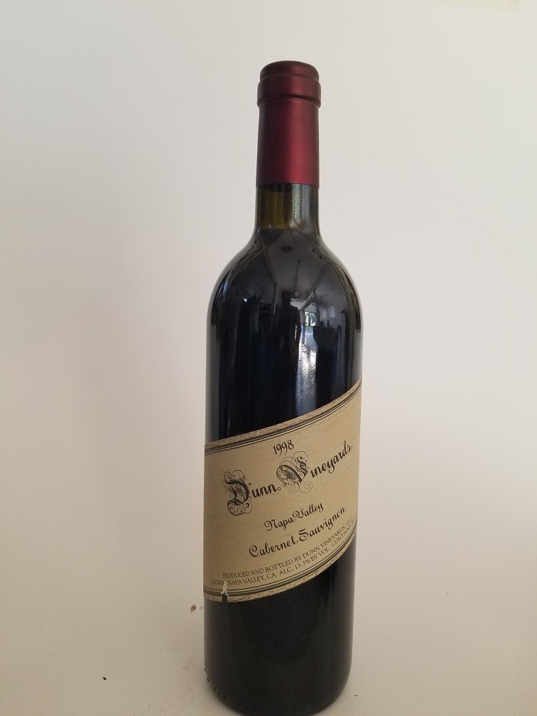 Rare Wine Bottle: 1998 Dunn Vineyards Cabernet Sauvignon, Napa Valley LARGE