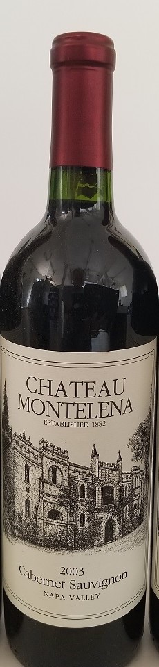 Rare Wine Bottle: 2003 Chateau Montelena Cabernet Sauvignon, Napa Valley, USA LARGE