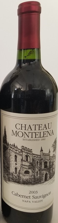 Rare Wine Bottle: 2003 Chateau Montelena Cabernet Sauvignon, Napa Valley, USA THUMBNAIL