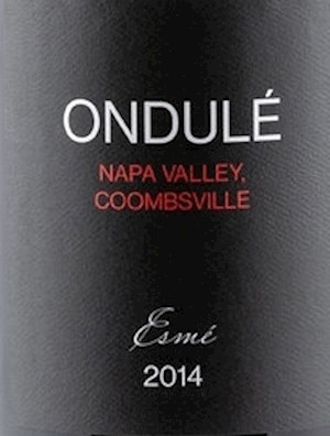 Wine Label: Ondule 2014 Esme Red Blend, Napa Valley, Coombsville LARGE