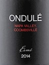 Wine Label: Ondule 2014 Esme Red Blend, Napa Valley, Coombsville THUMBNAIL