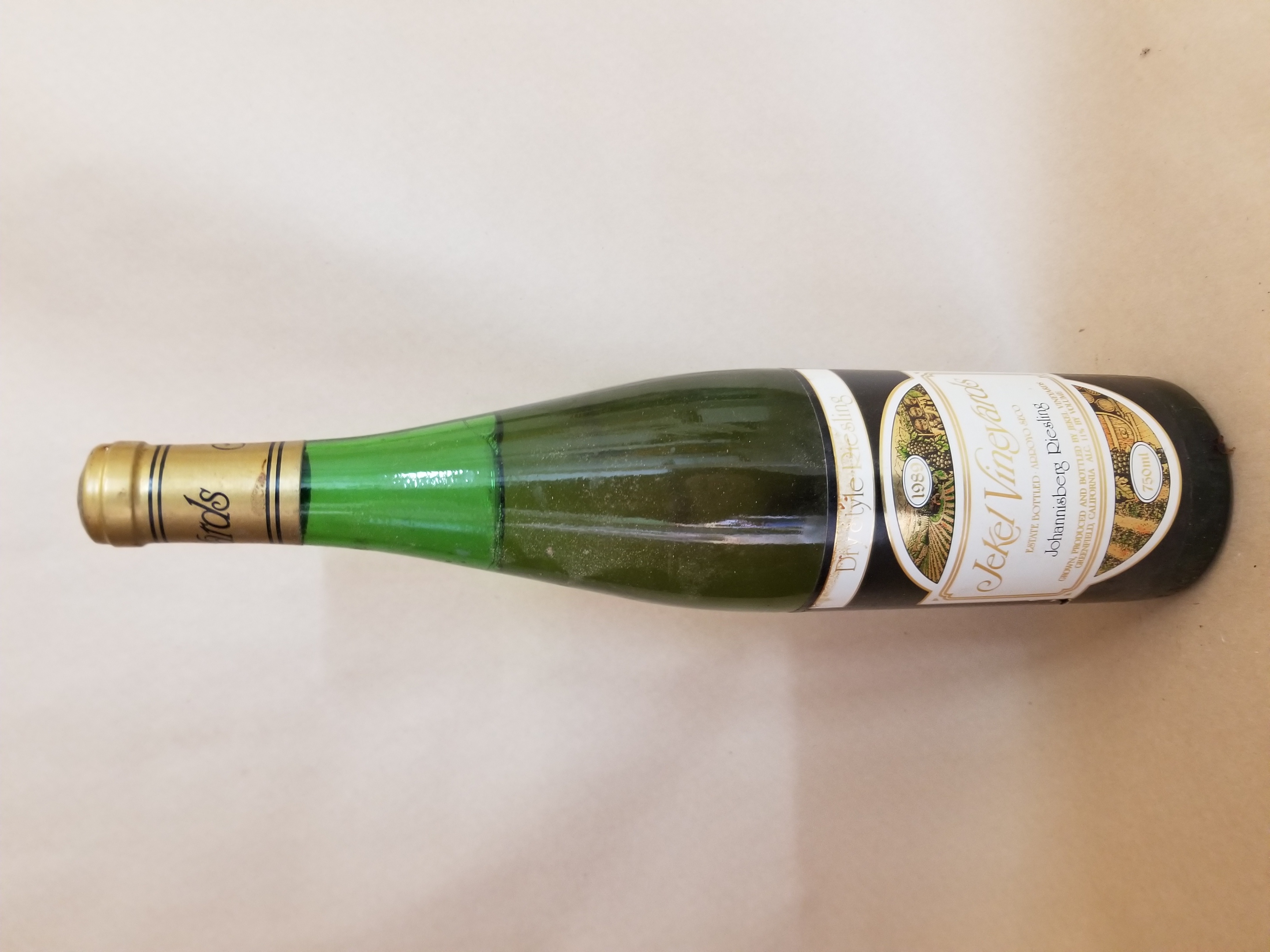 Rare Wine: Jekel Vineyards Dry Riesling, Monterey, USA 1989 THUMBNAIL