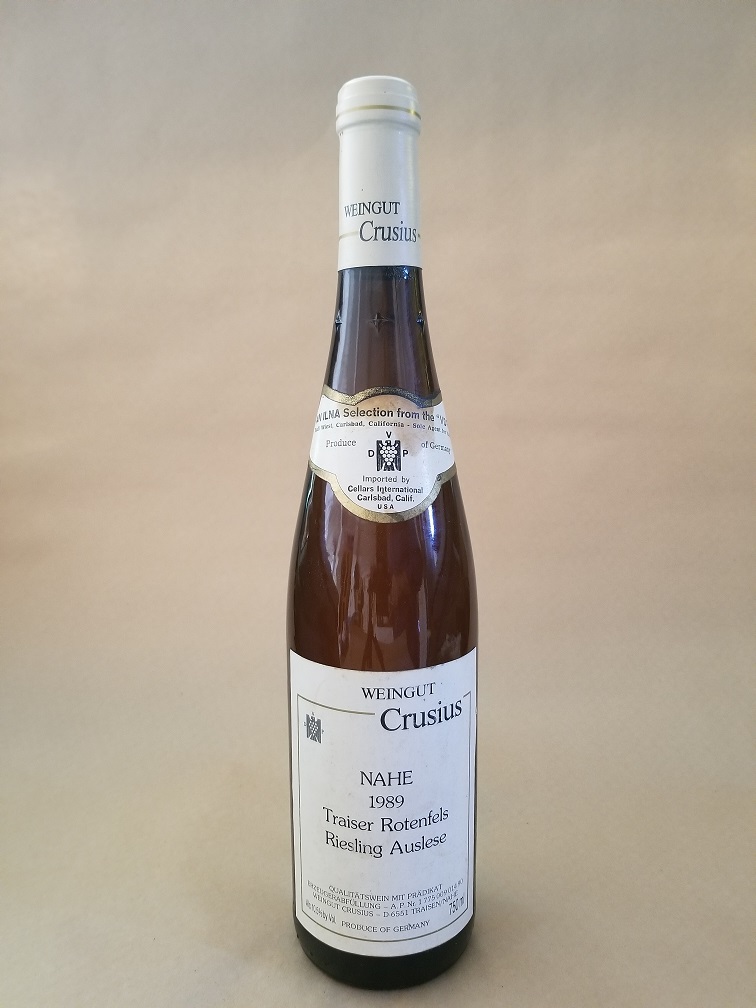 1989 Weingut Hans Crusius Riesling Auslese, Nahe Germany LARGE