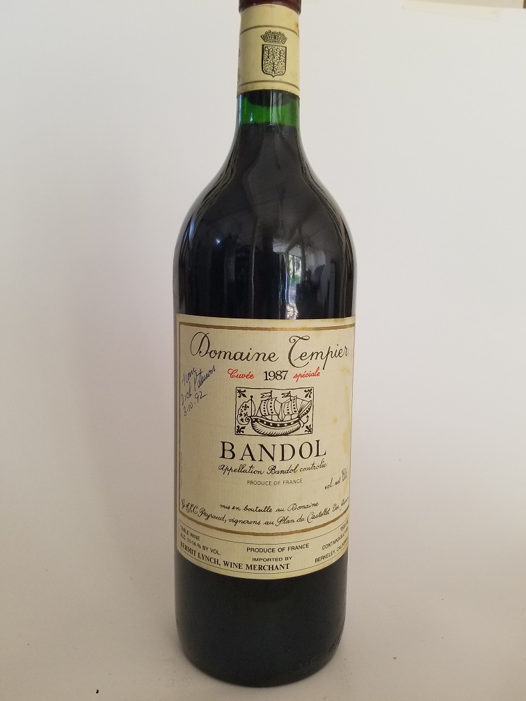Rare Wine Bottle: 1987 Domaine Tempier Bandol, 1.5L, Provence, France THUMBNAIL